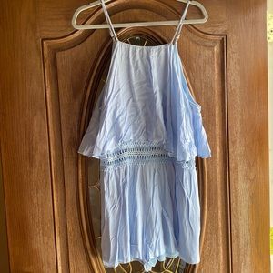 Baby blue romper